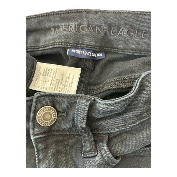 American Eagle Next Level Stretch Skinny Jeans Black Size 6 Regular Women’s - Picture 4 of 9